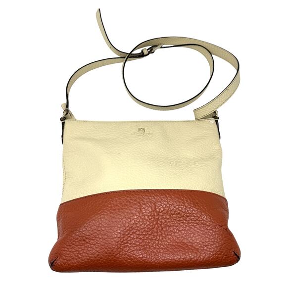 Kate Spade New York Cream Fall Orange Southport Avenue Cora Crossbody Bag  READ - Picture 2 of 12